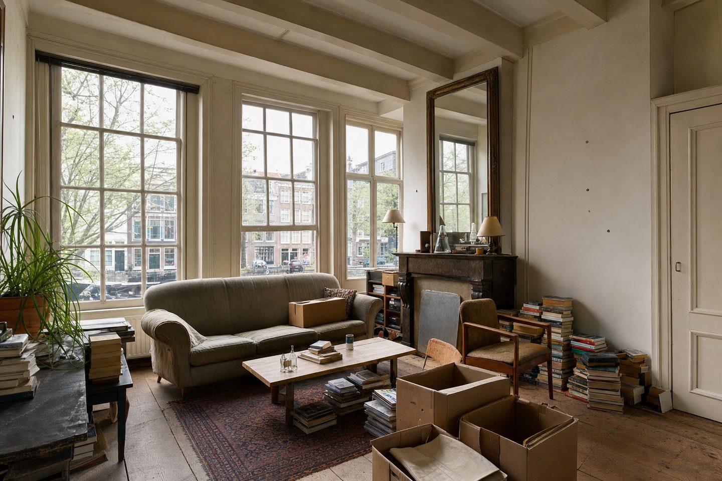 Woonkamer grachtenpand, centrum — Origineel