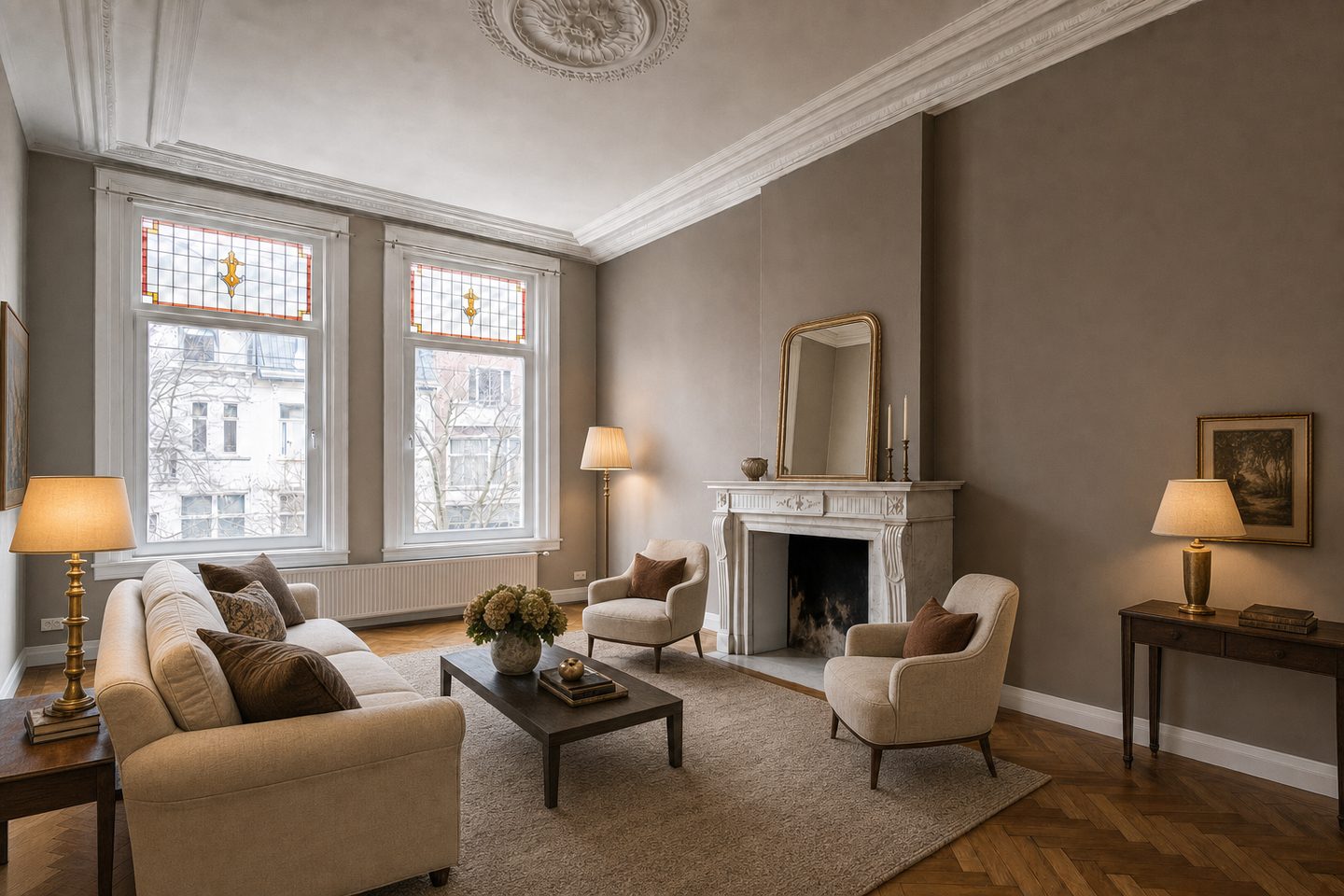 Salon belle-époque herenhuis, Zurenborg — Gestyled