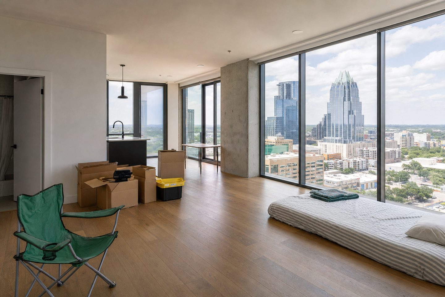 Condo with skyline view, Downtown — Original