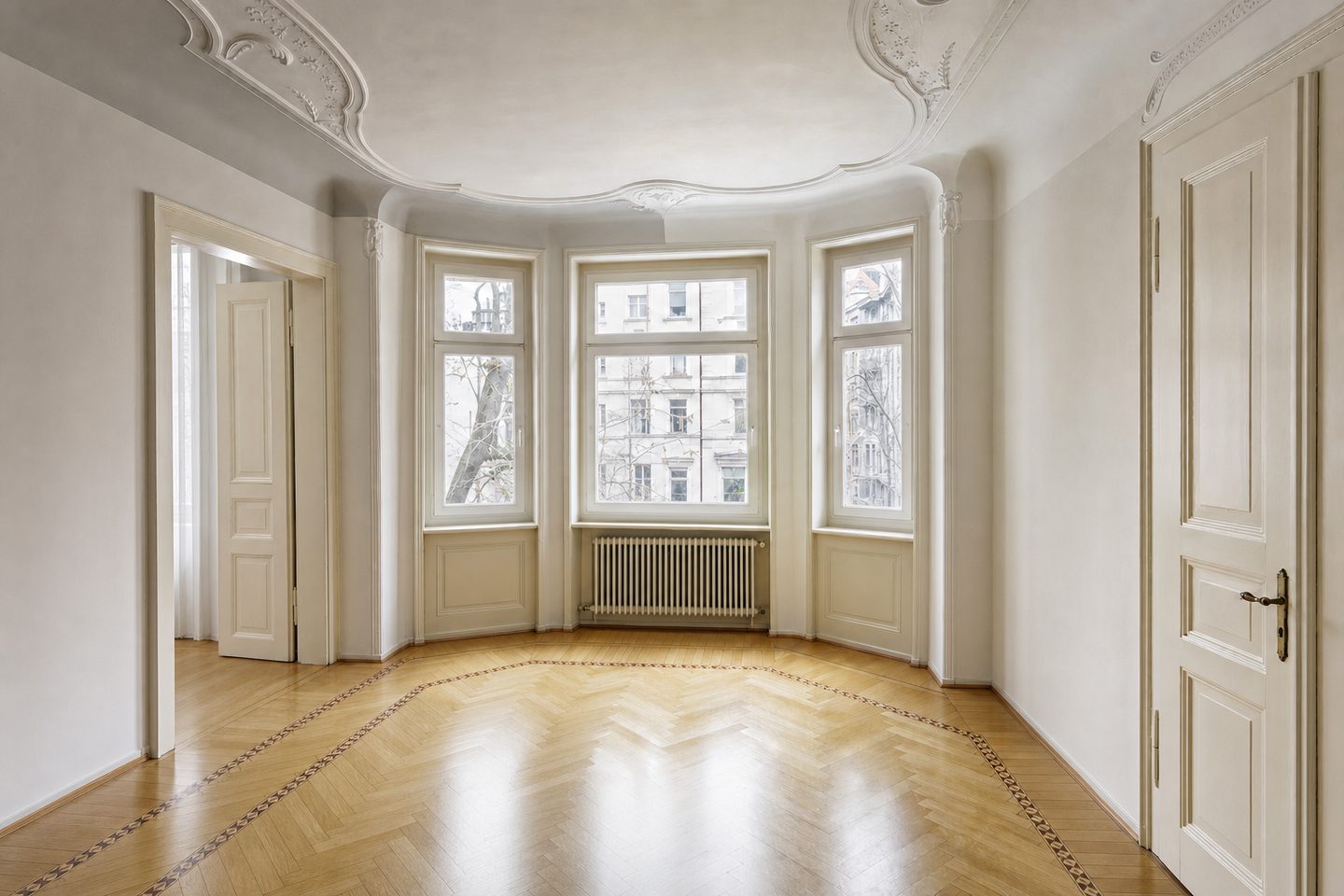 Jugendstil-Wohnzimmer, St. Johann — Entrümpelt