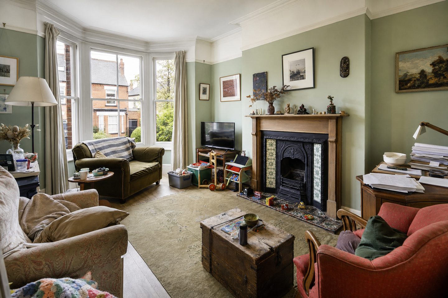 Victorian terrace sitting room, Moseley — Original