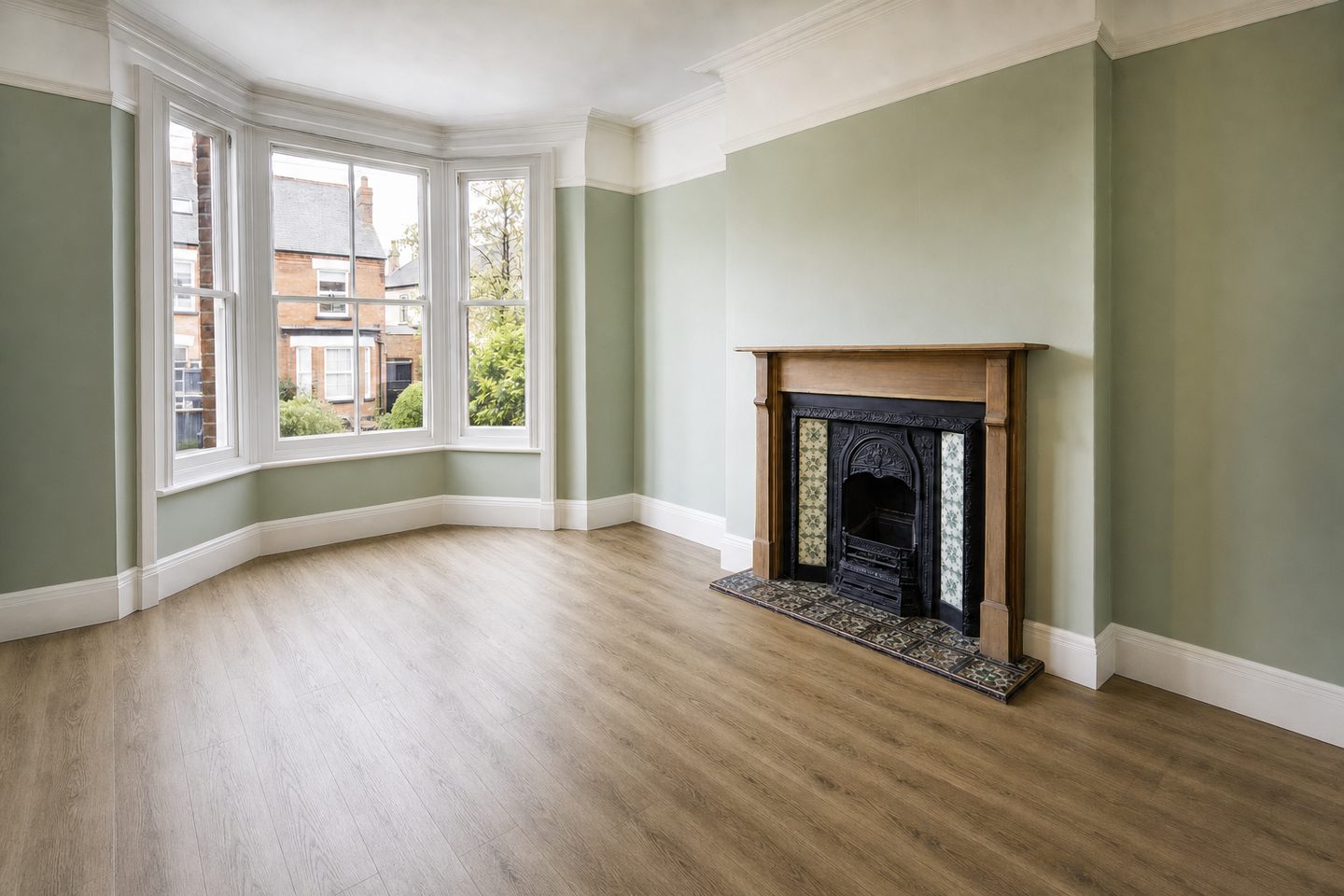 Victorian terrace sitting room, Moseley — Decluttered