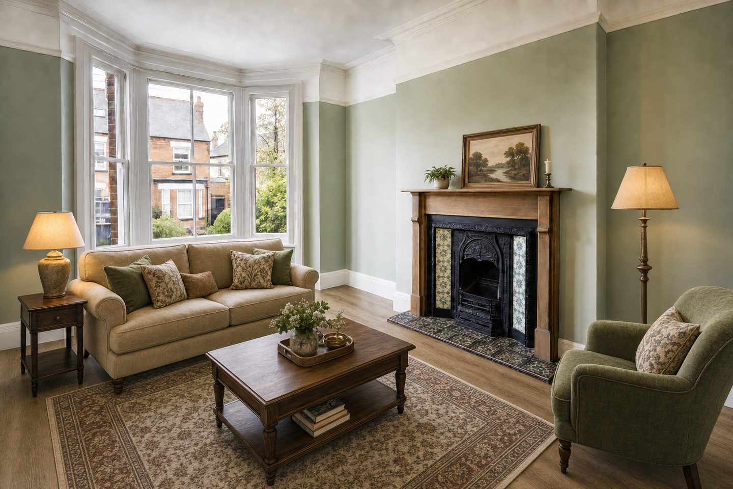 Victorian terrace sitting room, Moseley — Staged