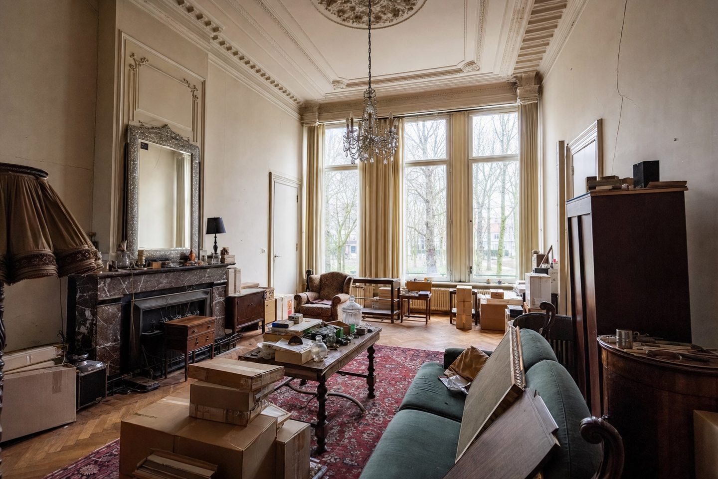 Herenhuis-salon aan de singel — Origineel