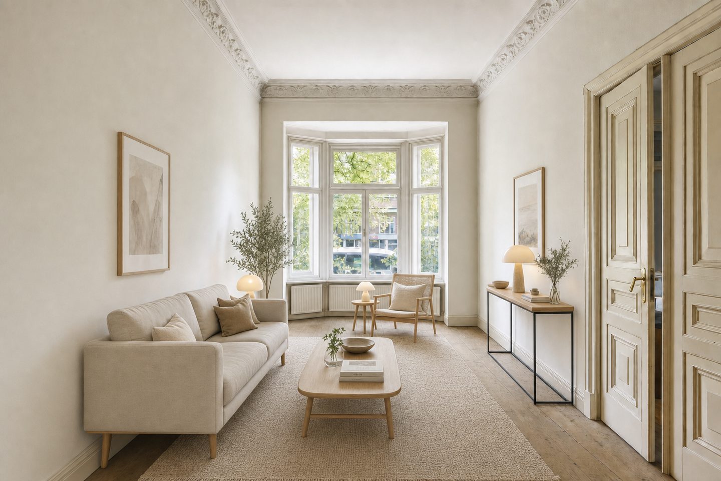 Salon im Altbremer Haus, Schwachhausen — Eingerichtet