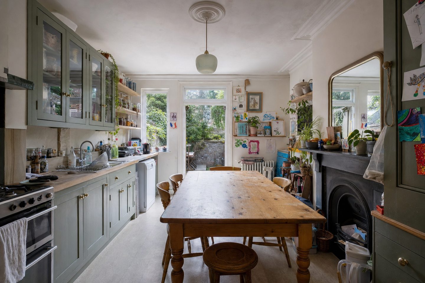 Victorian terrace kitchen-diner, Southville — Original