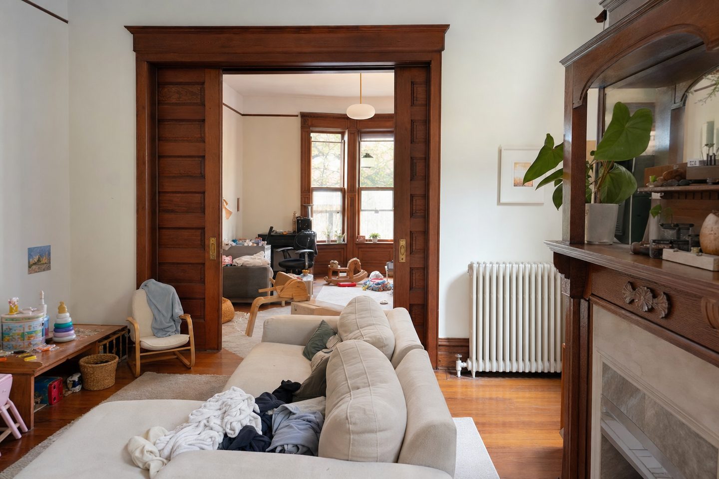 Rowhouse parlor, Bed-Stuy — Original