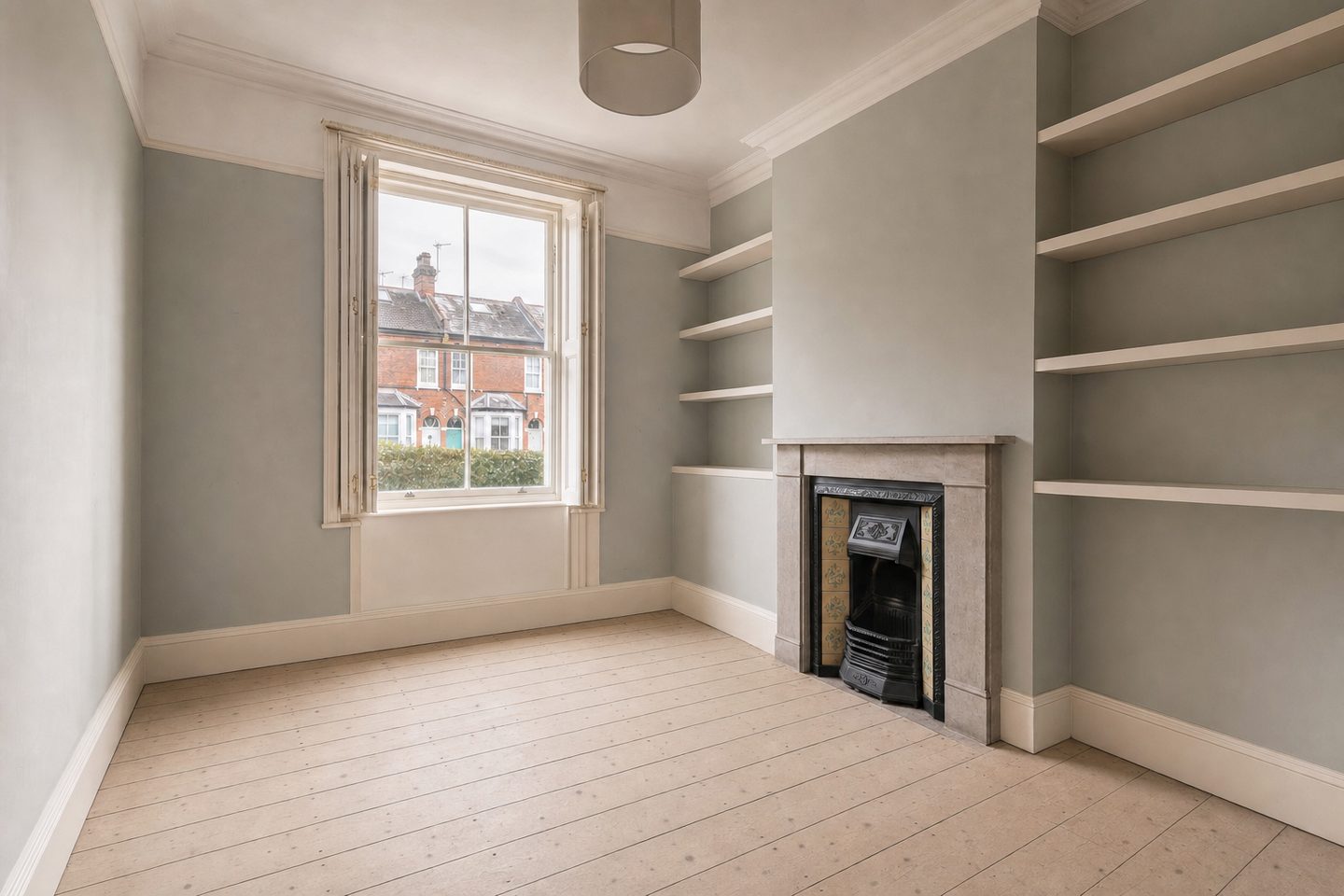Victorian terrace sitting room, Romsey — Decluttered