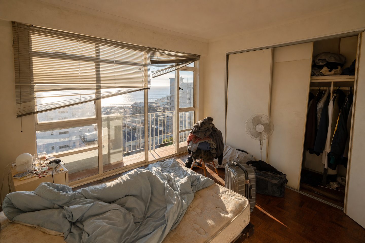 Sectional-title flat bedroom, Sea Point — Original