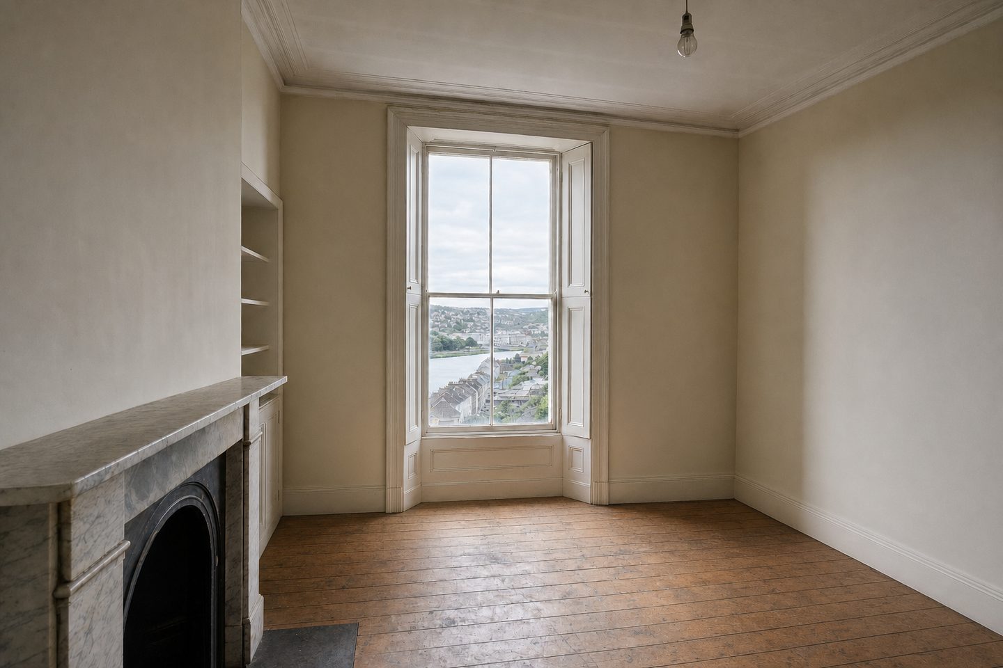 Victorian hillside terrace sitting room, Sunday's Well — Decluttered