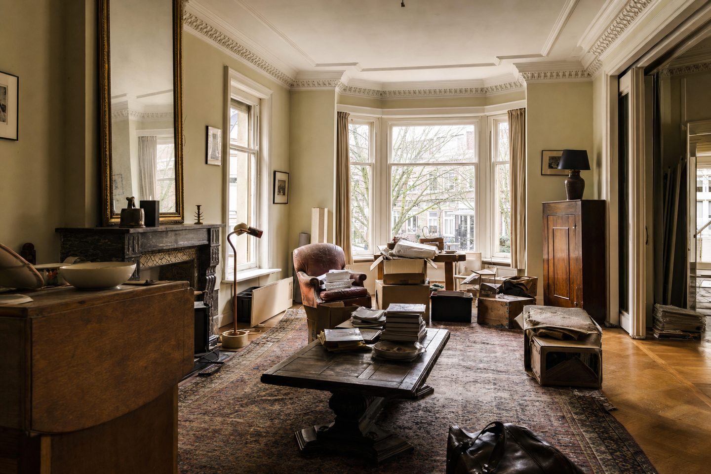 Herenhuis-salon, Statenkwartier — Origineel