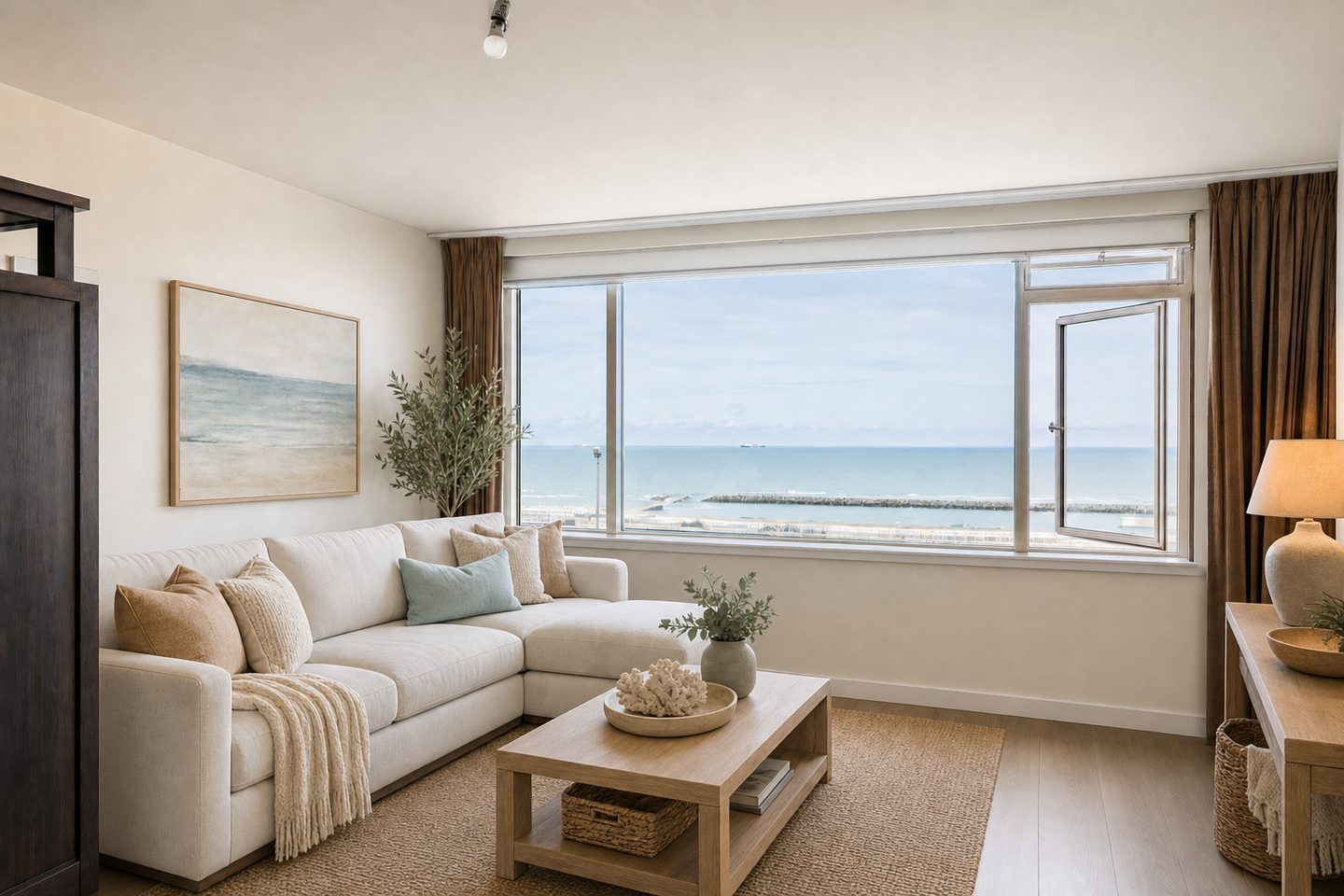 Appartement met zeezicht, Scheveningen — Gestyled