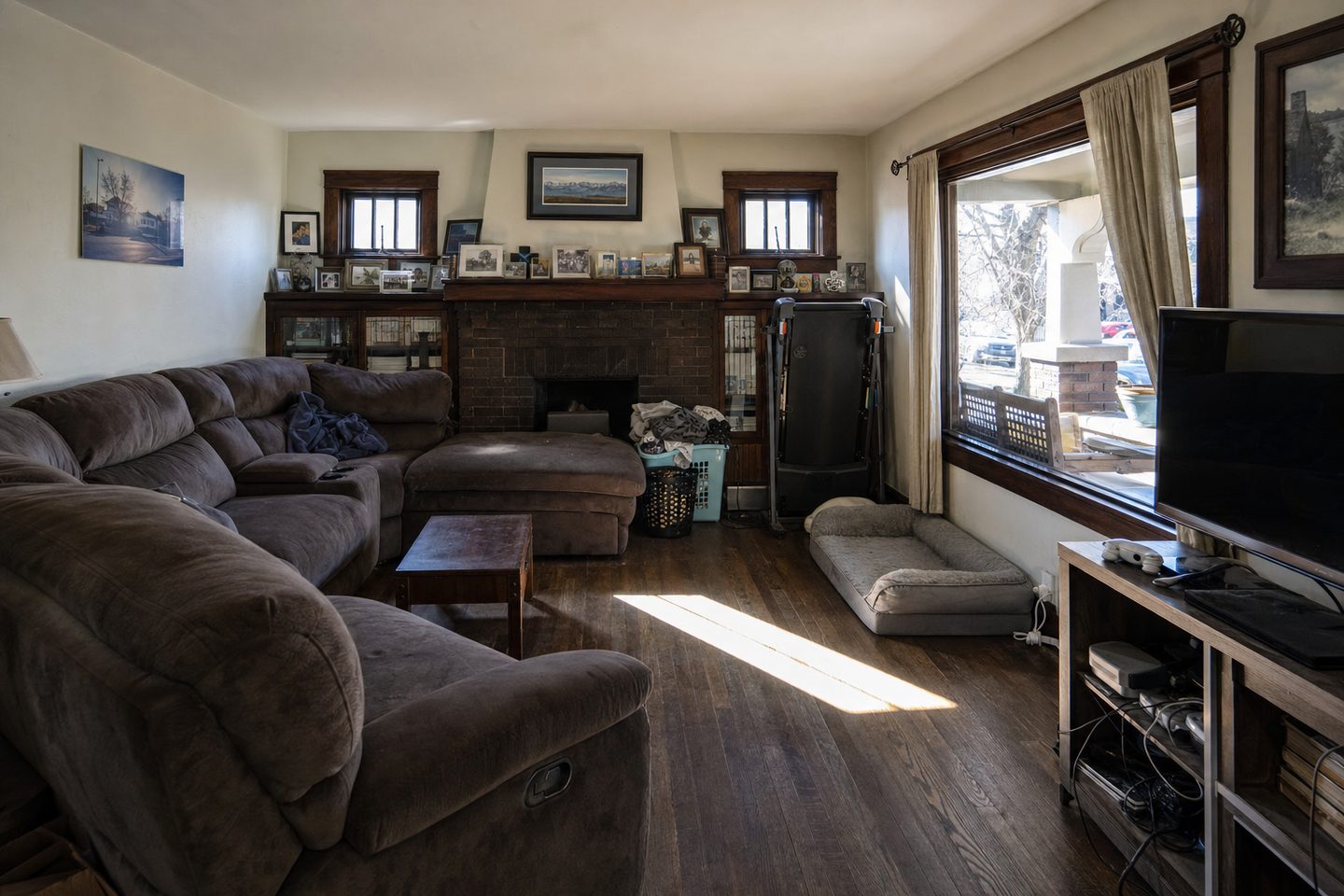 Brick bungalow living room, Wash Park — Original