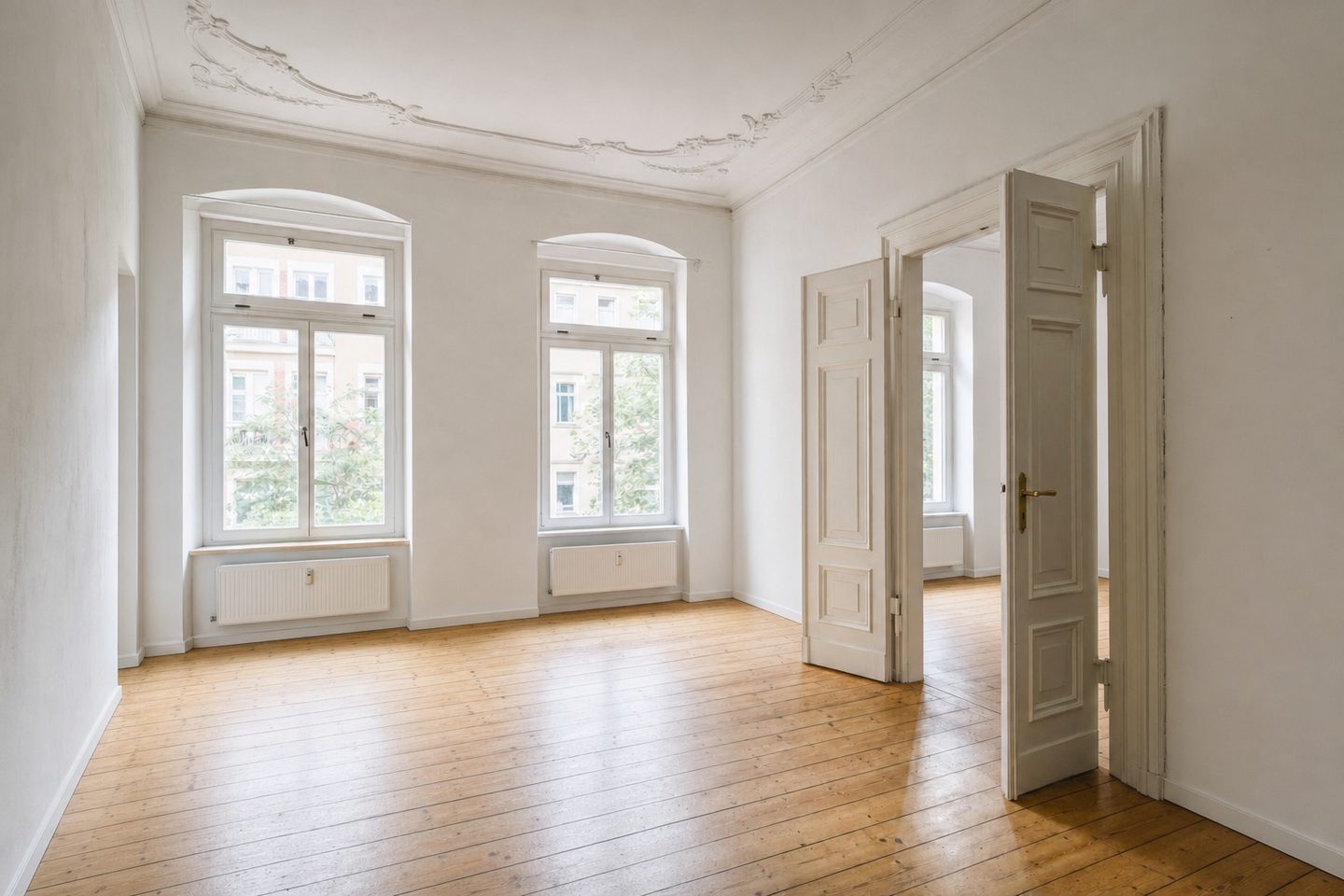 Gründerzeit-Wohnzimmer, Äußere Neustadt — Entrümpelt