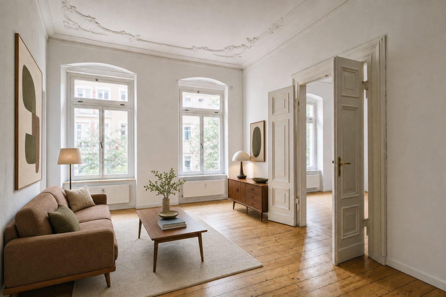 Gründerzeit-Wohnzimmer, Äußere Neustadt — Eingerichtet