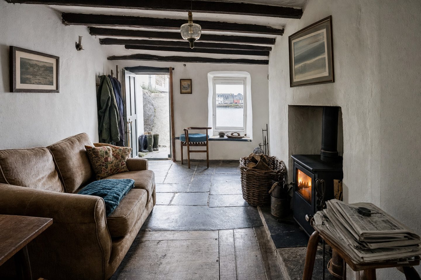 Fisherman's cottage living room, the Claddagh — Original