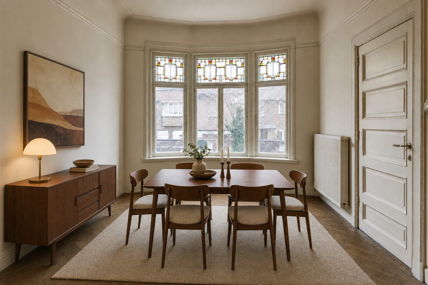 Eetkamer interbellumwoning, Miljoenenkwartier — Gestyled