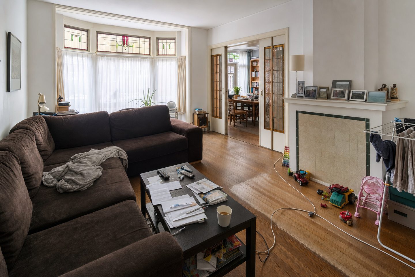Woonkamer en suite, jaren-30 woning Bomenbuurt — Origineel