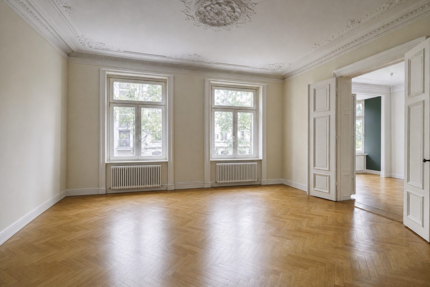 Gründerzeit-Wohnzimmer, List — Entrümpelt