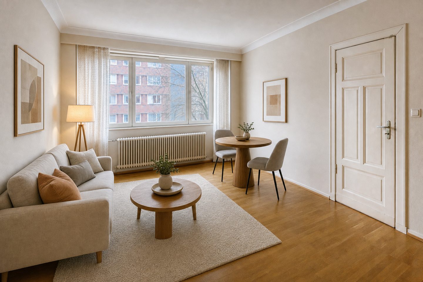 Backstein-Etage der Zwanziger, Südstadt — Eingerichtet