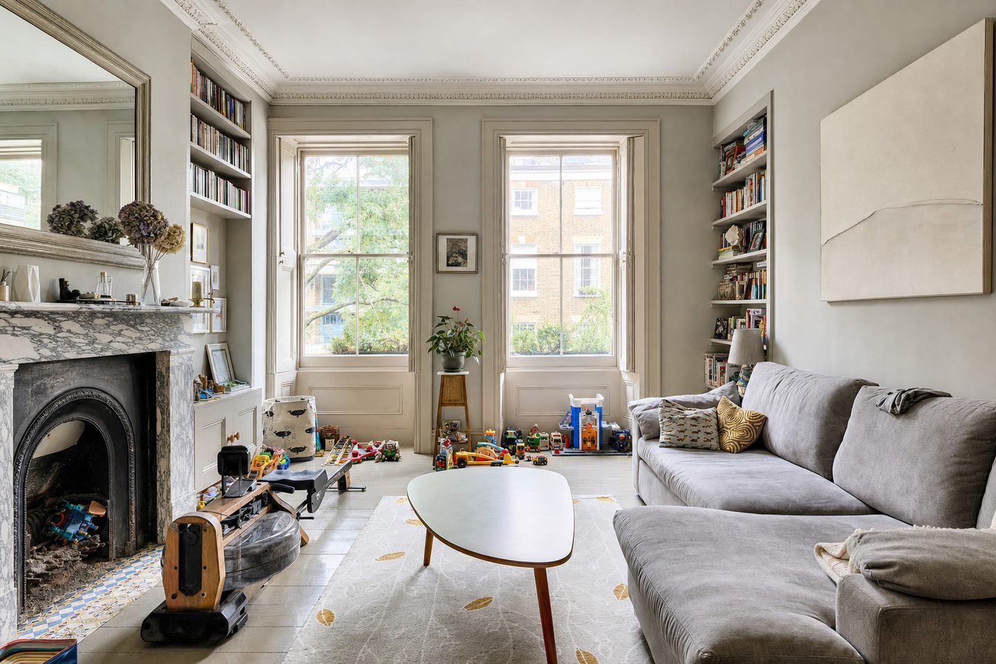 Georgian first-floor drawing room, Barnsbury — Original