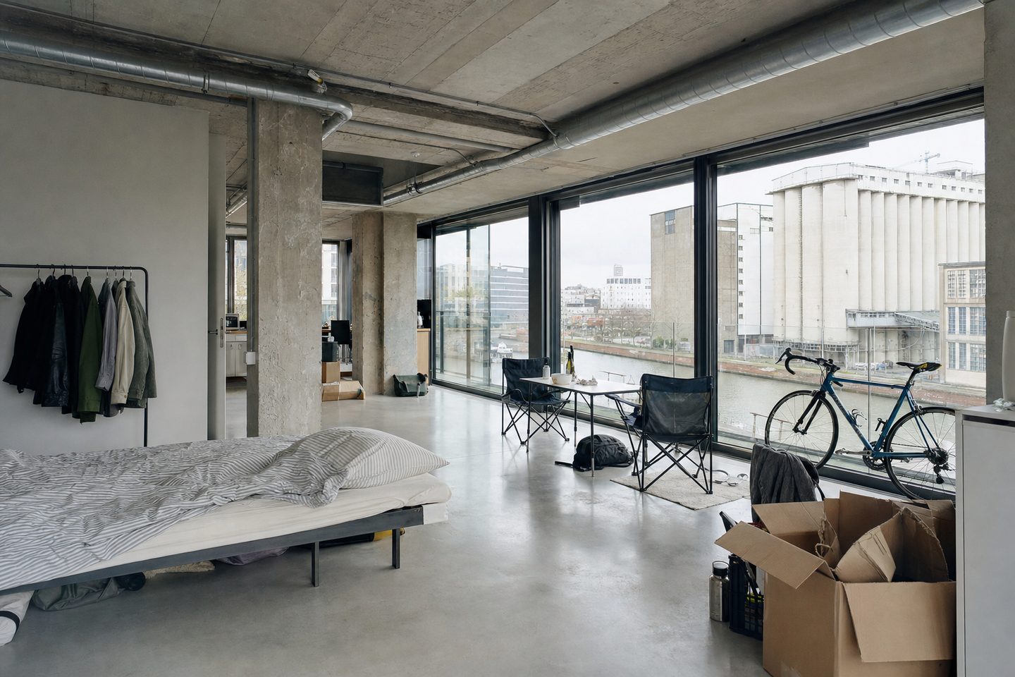 Leefruimte brouwerijloft, Vaartkom — Origineel