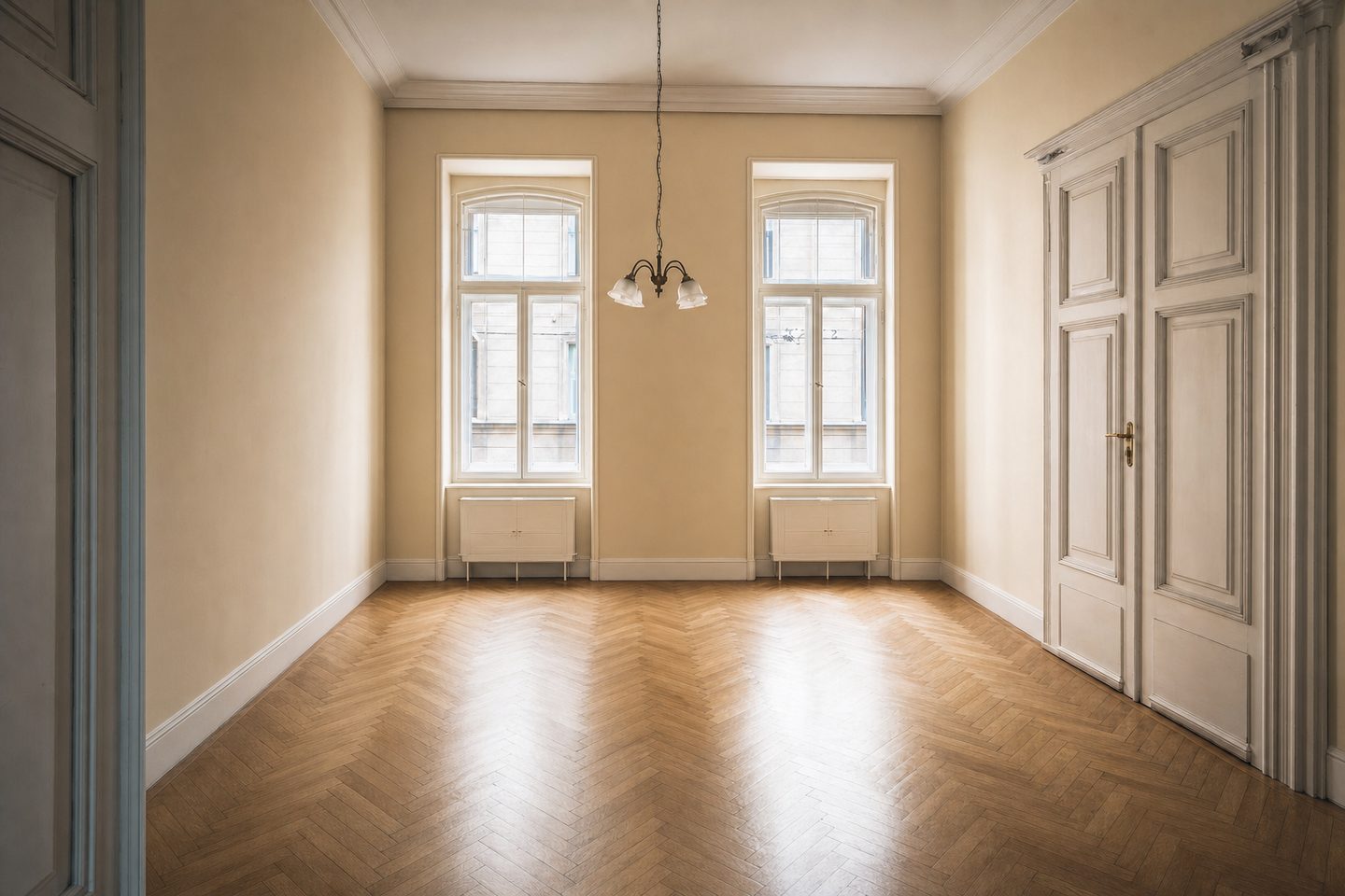 Gründerzeit-Wohnzimmer, Innere Stadt — Entrümpelt
