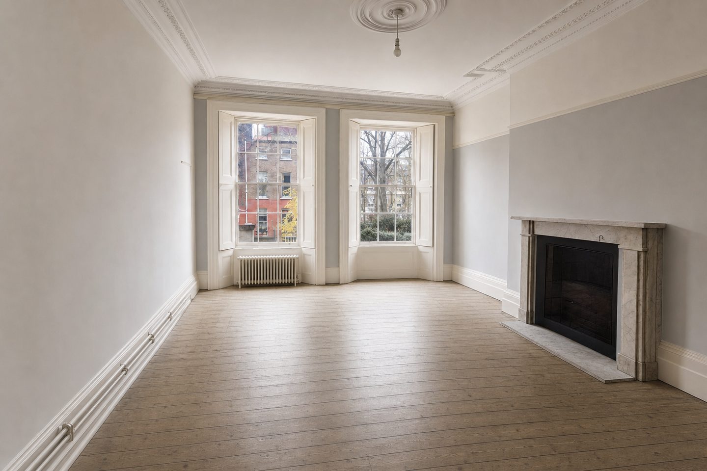 Georgian terrace drawing room, Canning — Decluttered