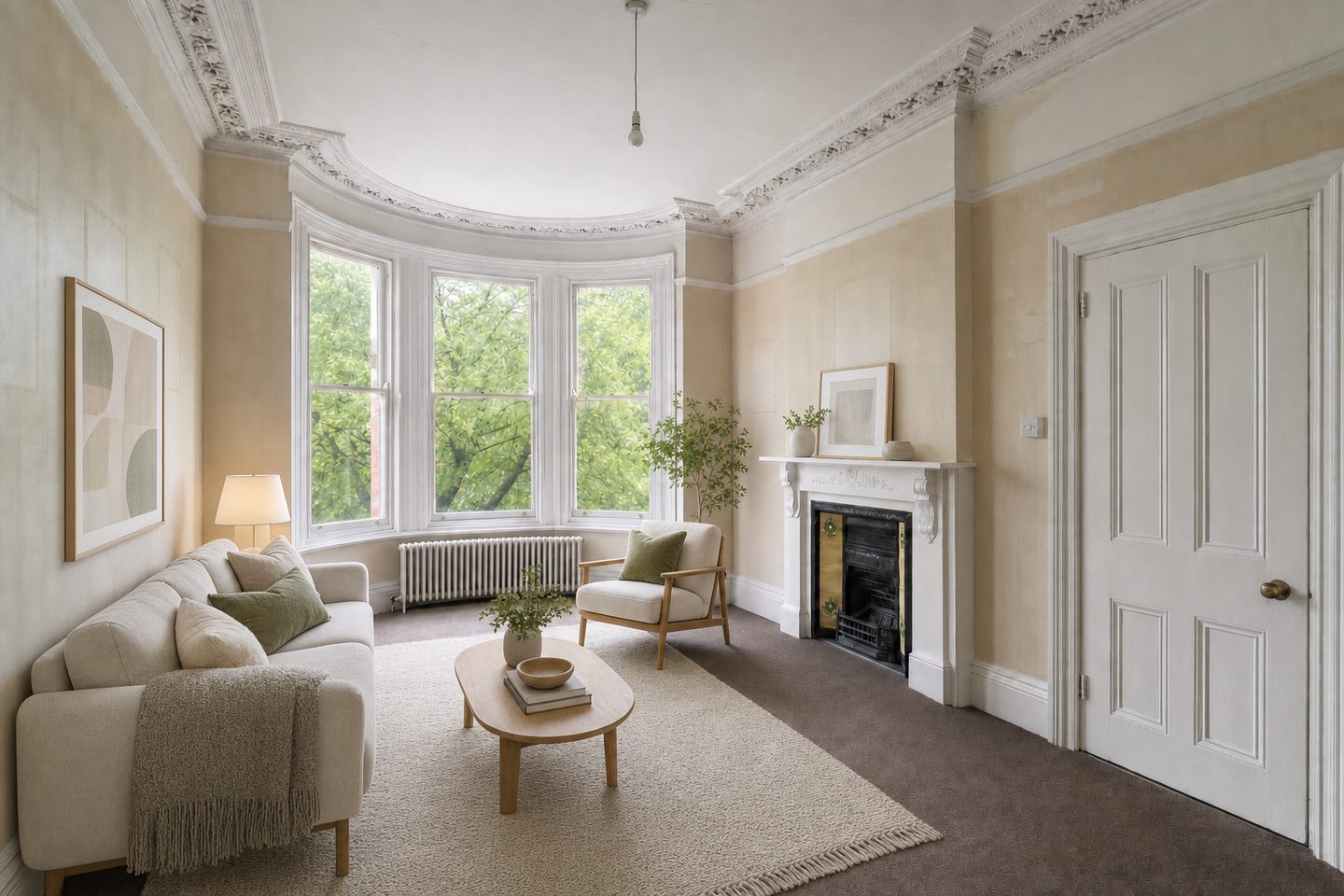 Victorian villa flat, Sefton Park — Staged