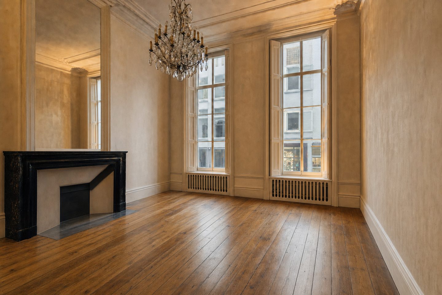 Woonkamer herenhuis, Wyck — Opgeruimd
