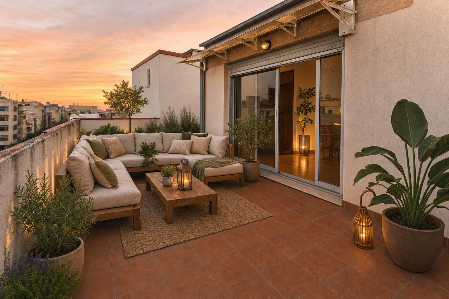 Ático con terraza, Chamberí — Ambientado