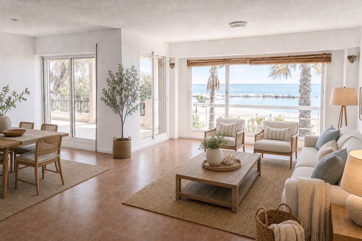 Salón con vistas al mar, Pedregalejo — Ambientado