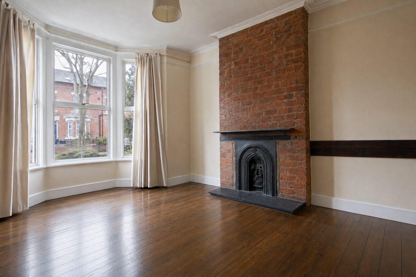 Red-brick terrace lounge, Chorlton — Decluttered