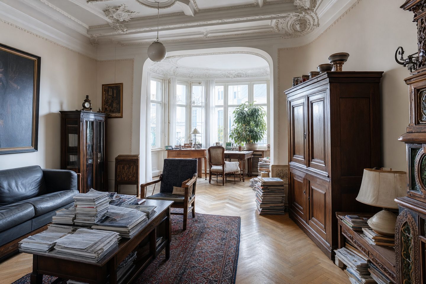 Jugendstil-Wohnzimmer, Schwabing — Original