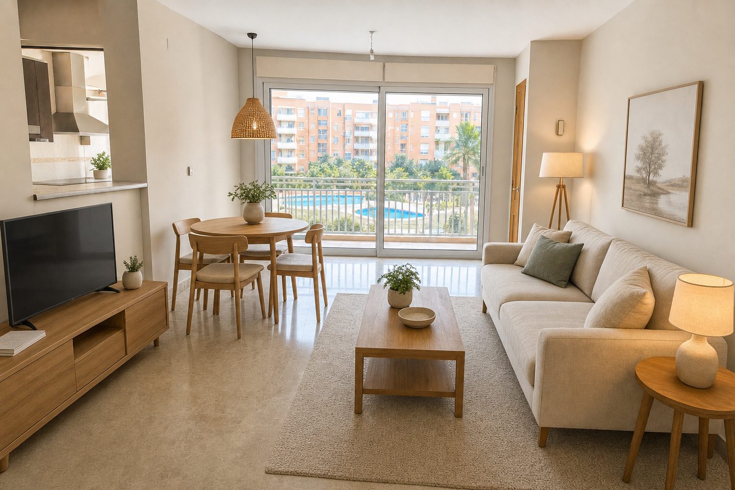 Piso familiar, La Flota — Ambientado