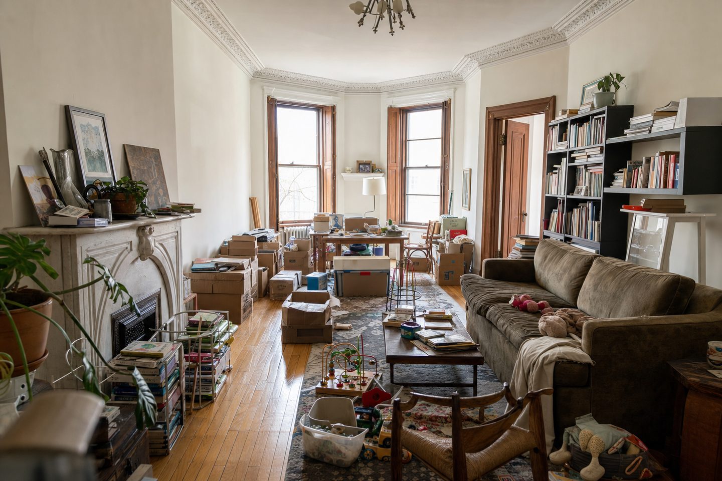 Brownstone parlor, Brooklyn — Original