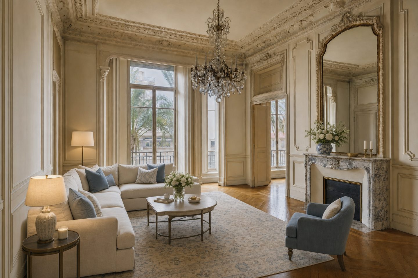 Séjour Belle Époque, Carré d'Or — Mis en scène