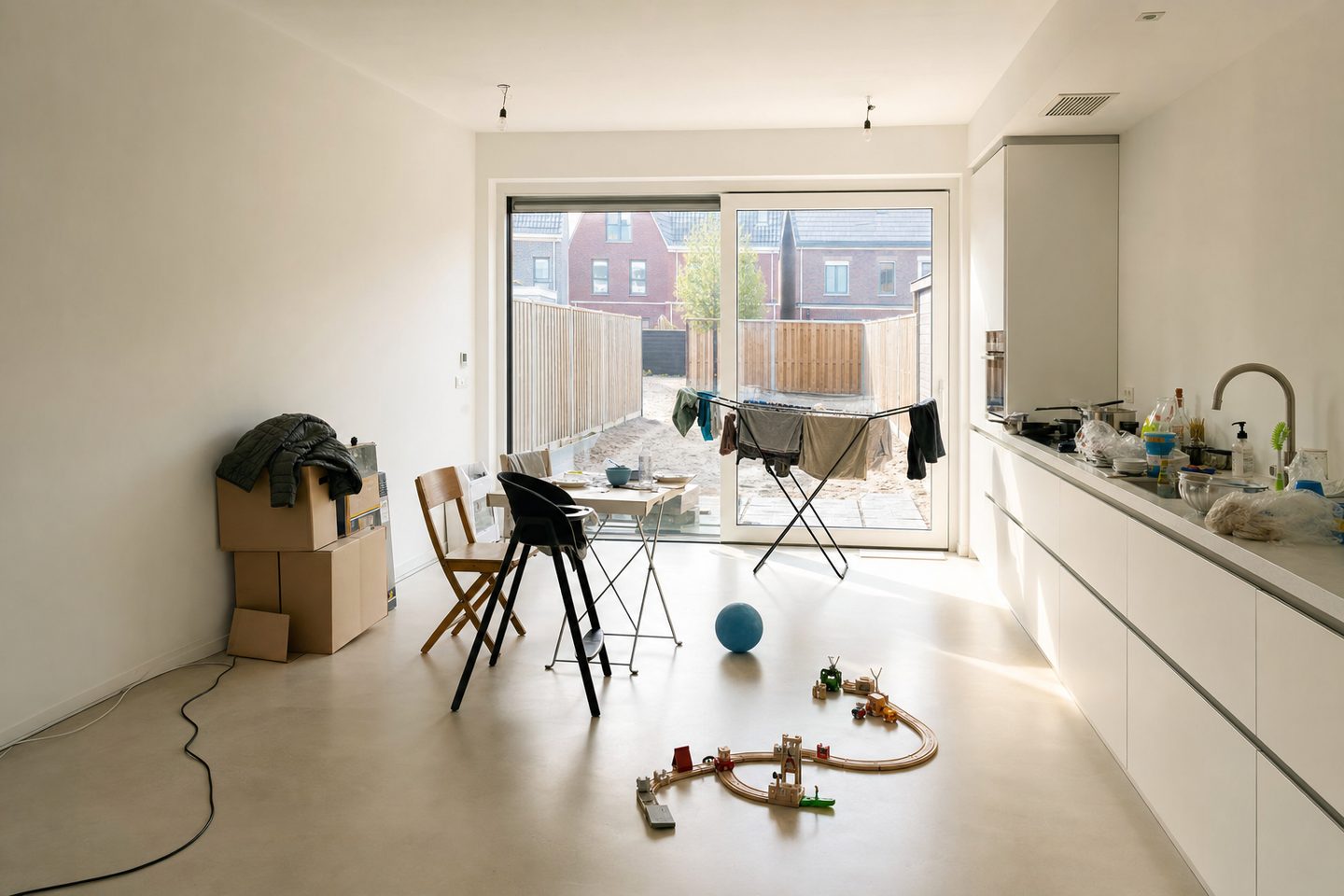Keuken-eetkamer nieuwbouwwoning, Hof van Holland — Origineel