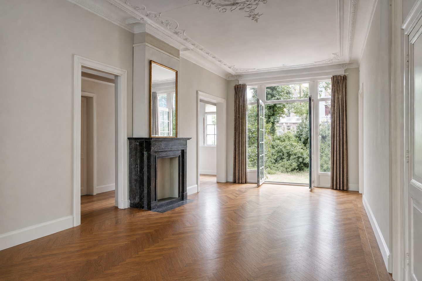 Herenhuis-salon bij het Vondelpark — Opgeruimd