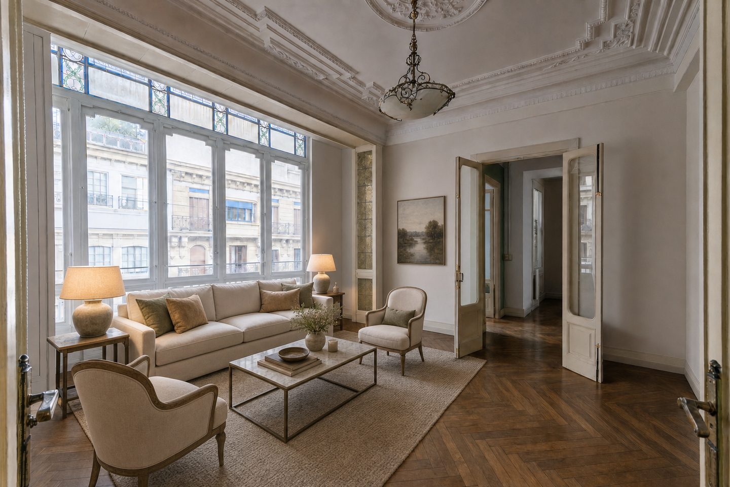 Piso señorial, Área Romántica — Ambientado