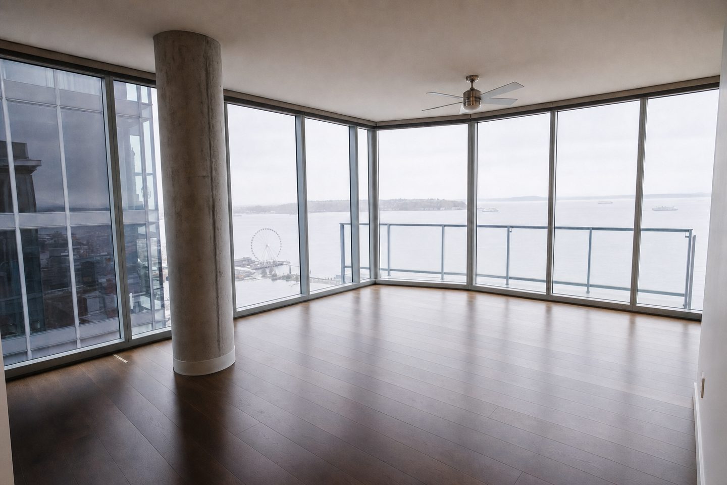Condo with Sound view, Belltown — Decluttered