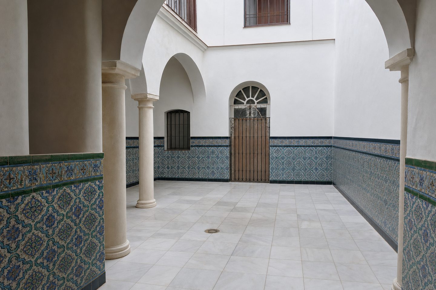 Piso con patio, Santa Cruz — Despejado