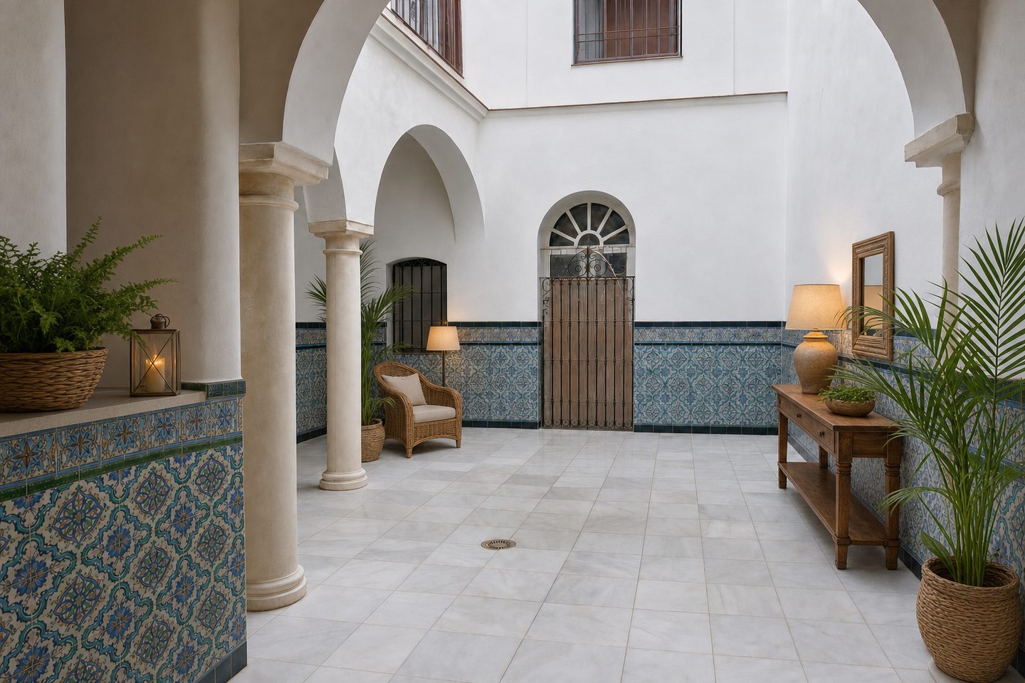 Piso con patio, Santa Cruz — Ambientado