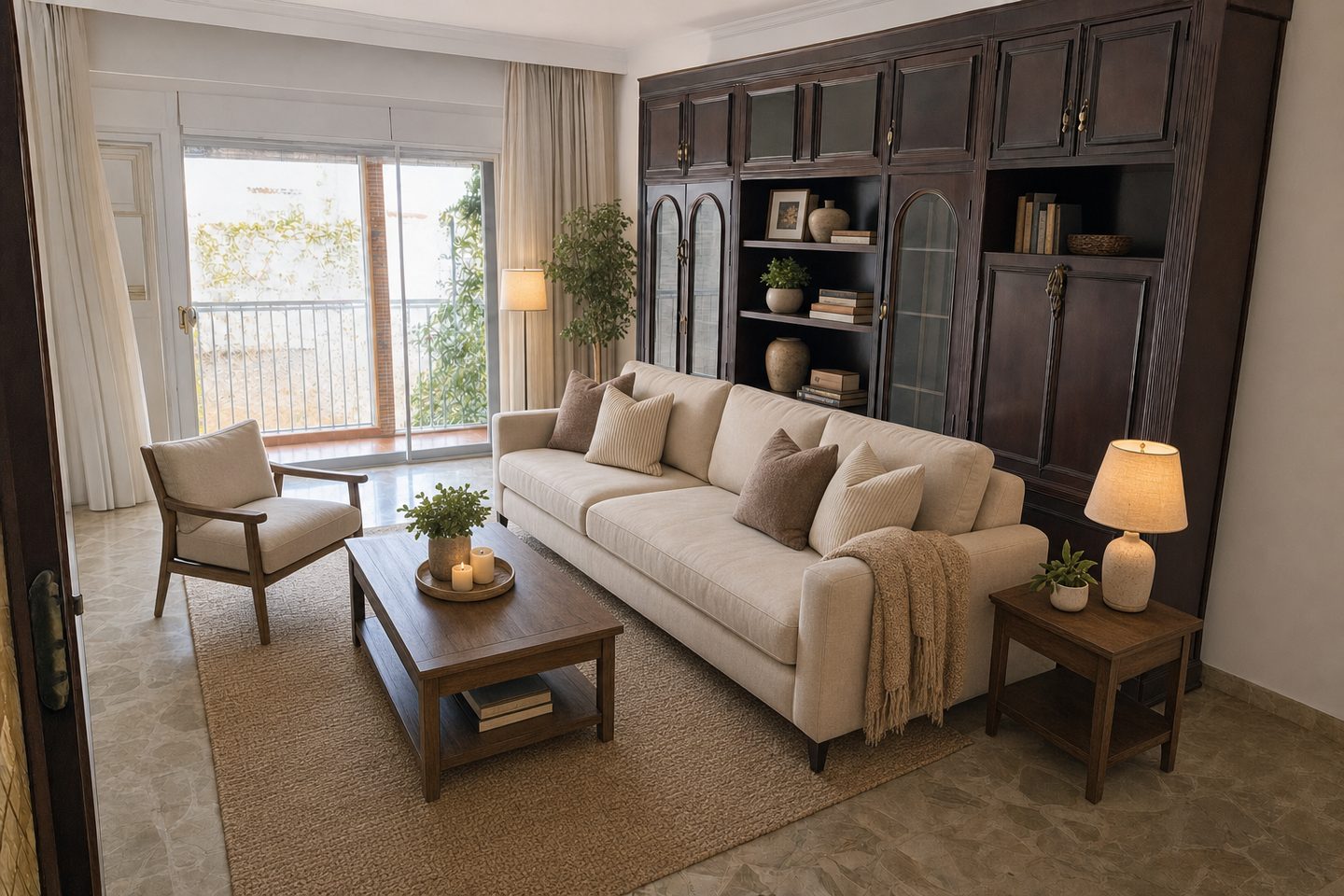 Salón familiar, Nervión — Ambientado
