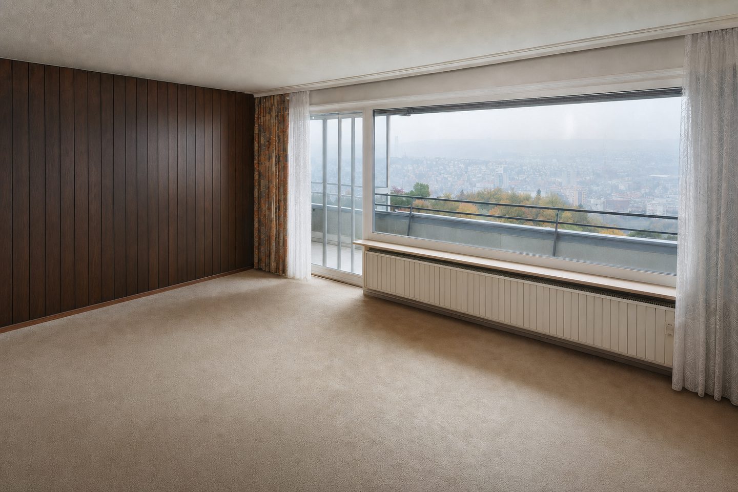 Wohnung mit Kesselblick, Halbhöhenlage — Entrümpelt