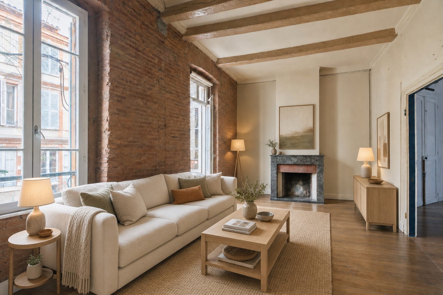 Appartement ancien, Les Carmes — Mis en scène