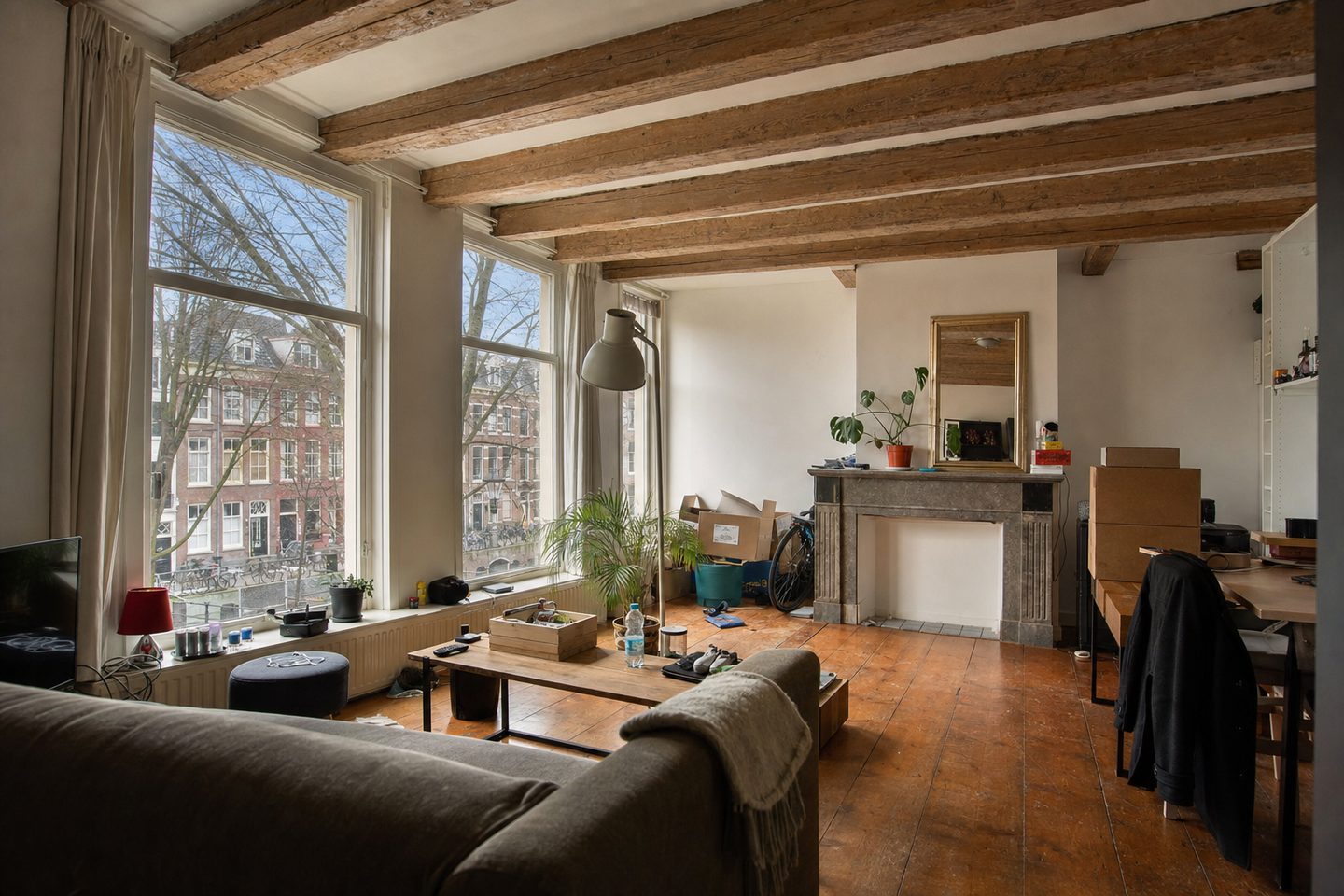 Woonkamer grachtenpand, Oudegracht — Origineel
