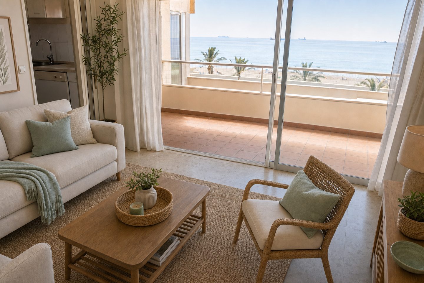 Apartamento de playa, Patacona — Ambientado
