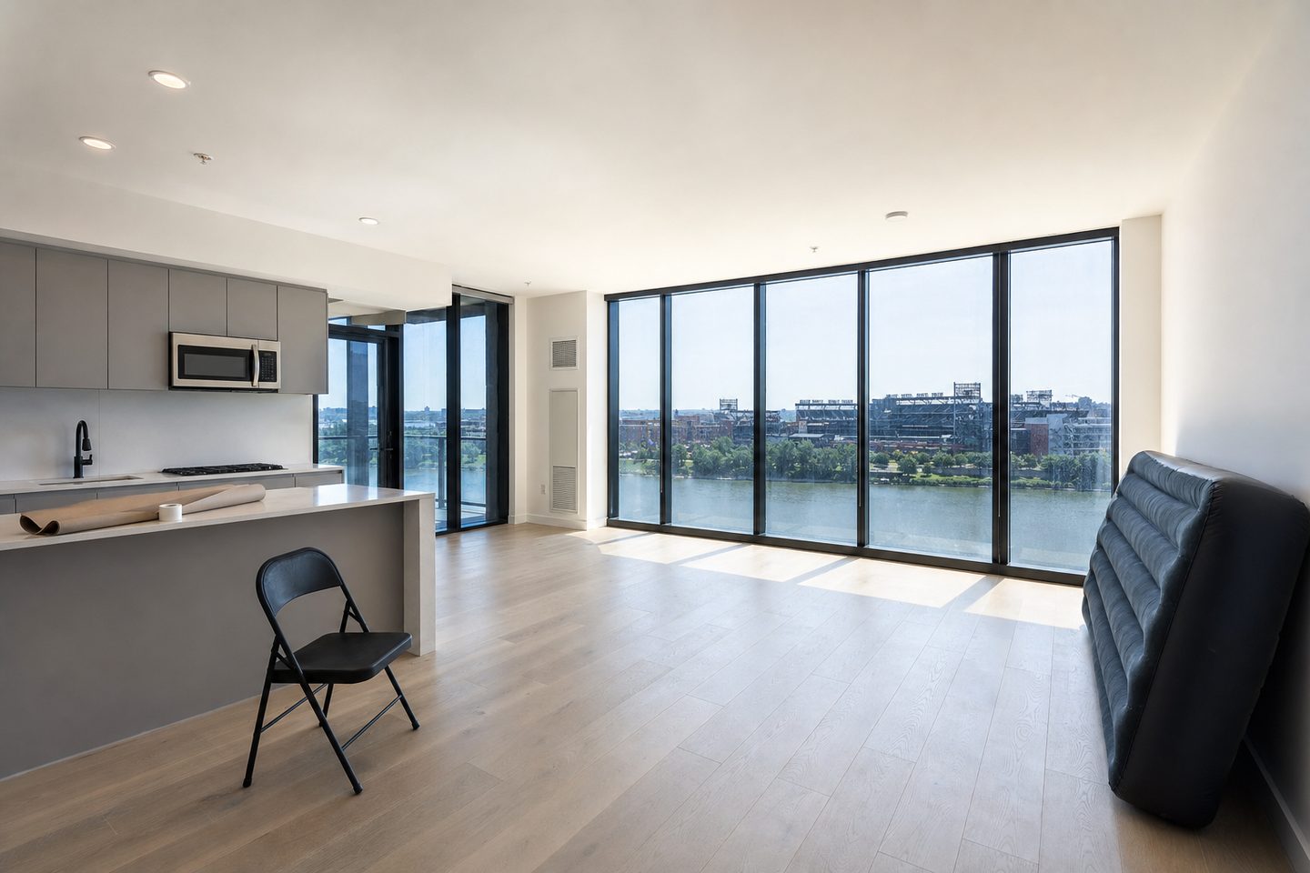 New-build condo living room, Navy Yard — Original