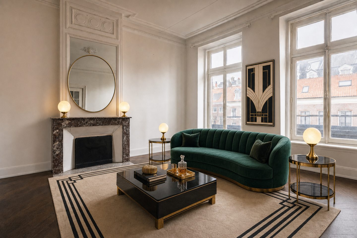 Das Art-déco-Wohnzimmer — In diesem Stil